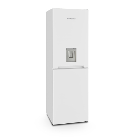  Montpellier MLF1770EWWD Low Frost Fridge Freezer with Water Dispenser in Whit